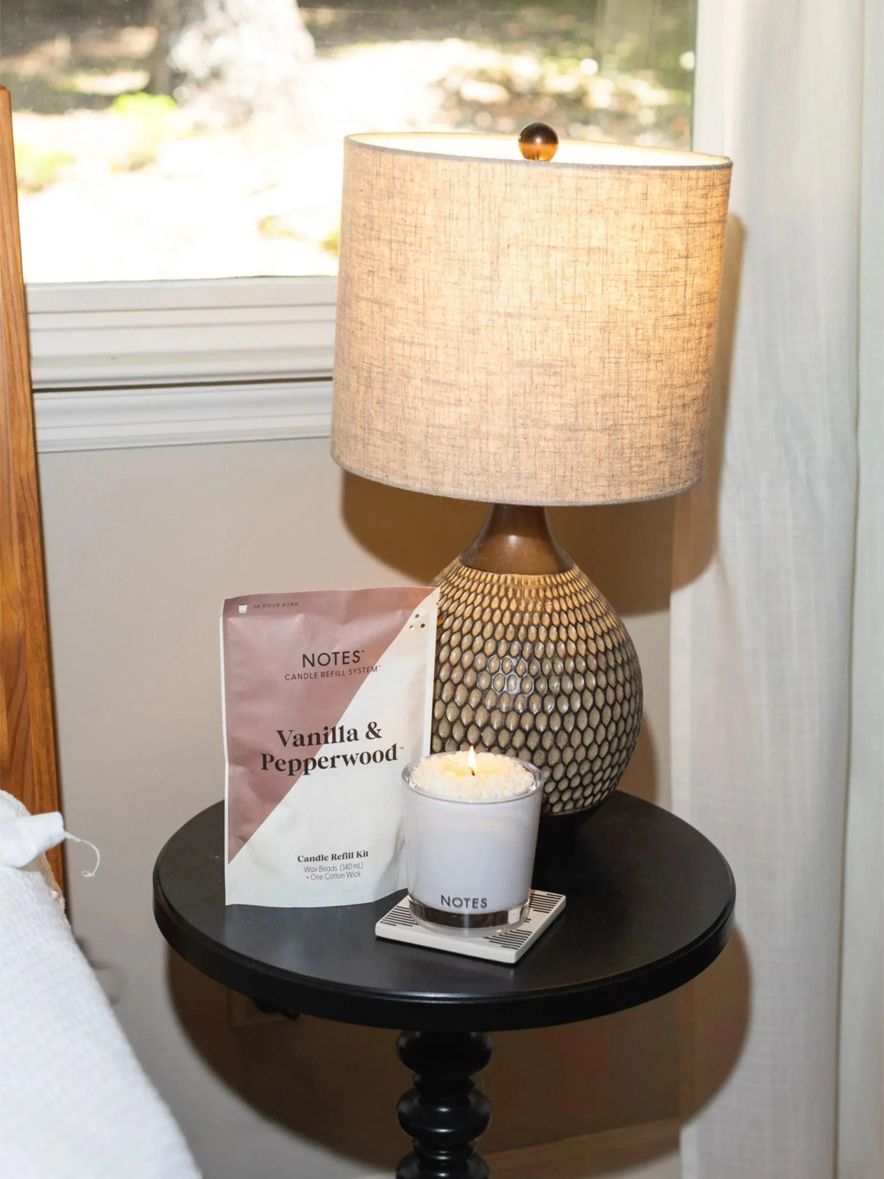 Sustainable Candle Refill Kit - NOTES Vanilla & Pepperwood