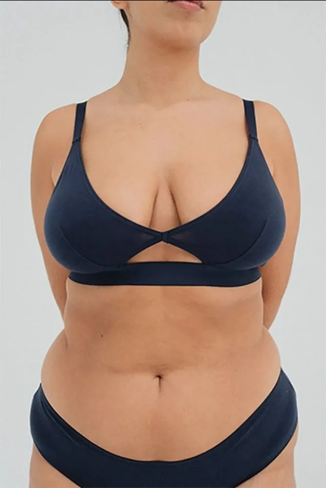 Sustainable Cotton Cut Out Bra
