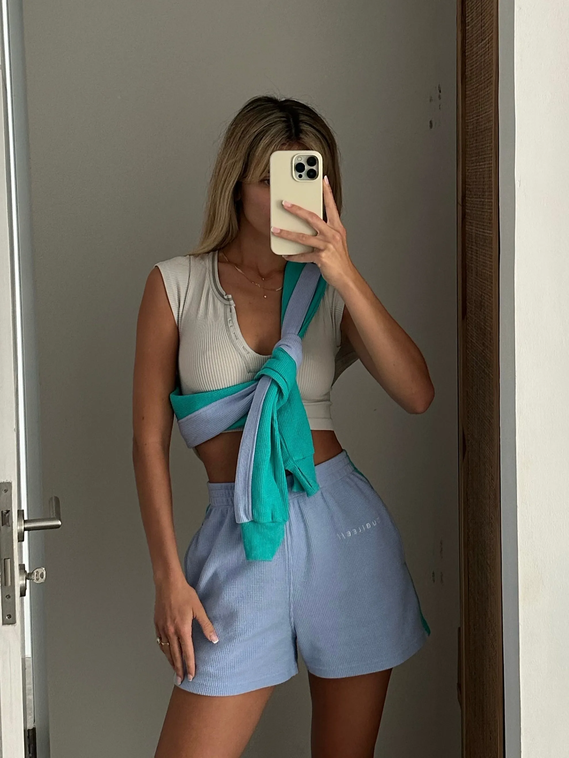 Sustainable Micro Waffle 90s Shorts