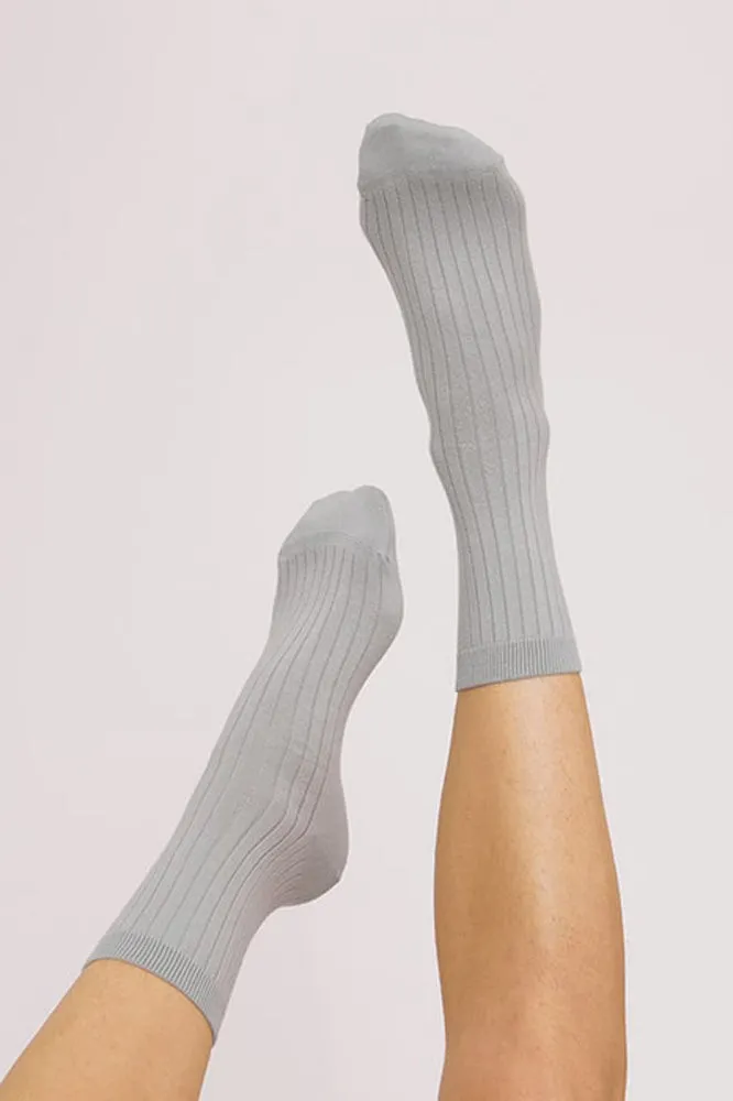 Sustainable Organic Cotton Rib Socks 2-Pack