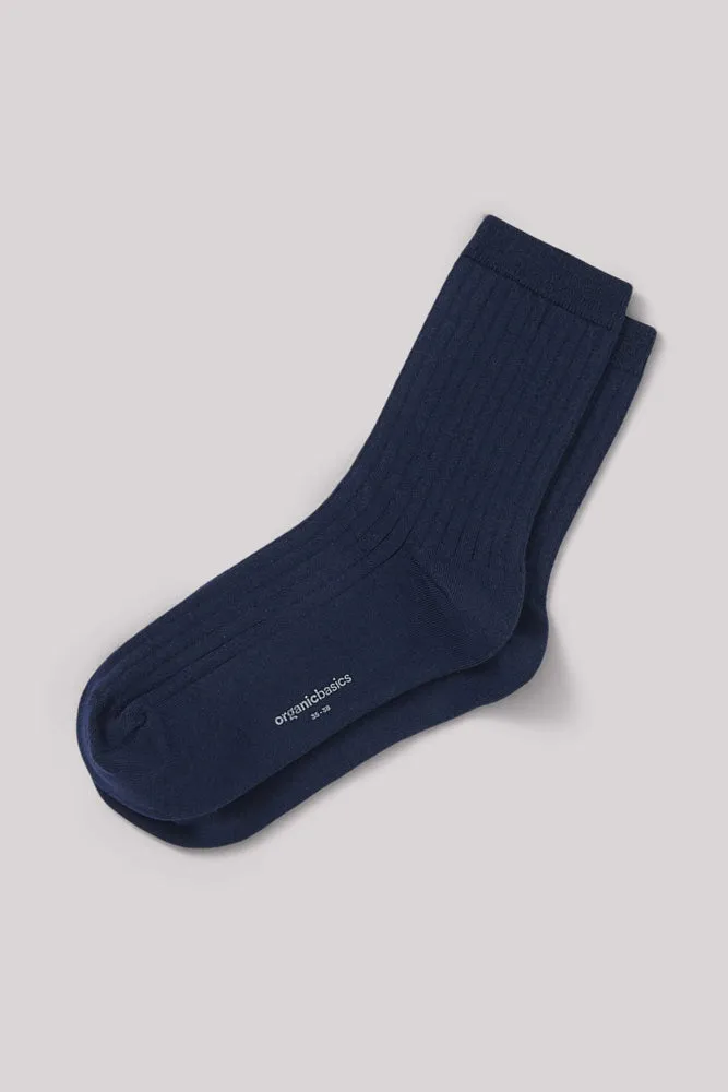 Sustainable Organic Cotton Rib Socks 2-Pack
