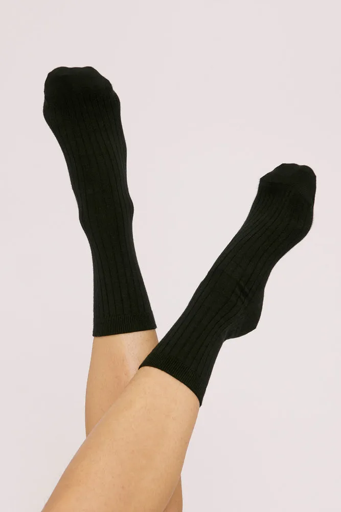 Sustainable Organic Cotton Rib Socks 2-Pack