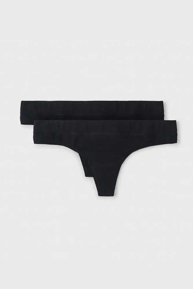 Sustainable Organic Cotton Thong 2-Pack