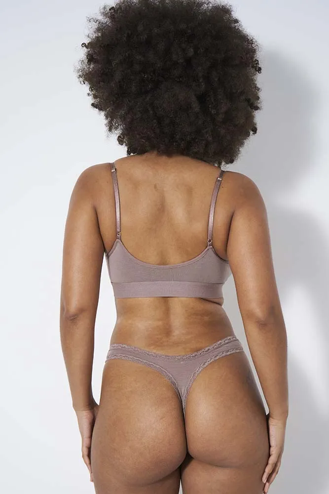 Sustainable Tencel Lace Thong