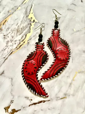 Swai Leather Earrings