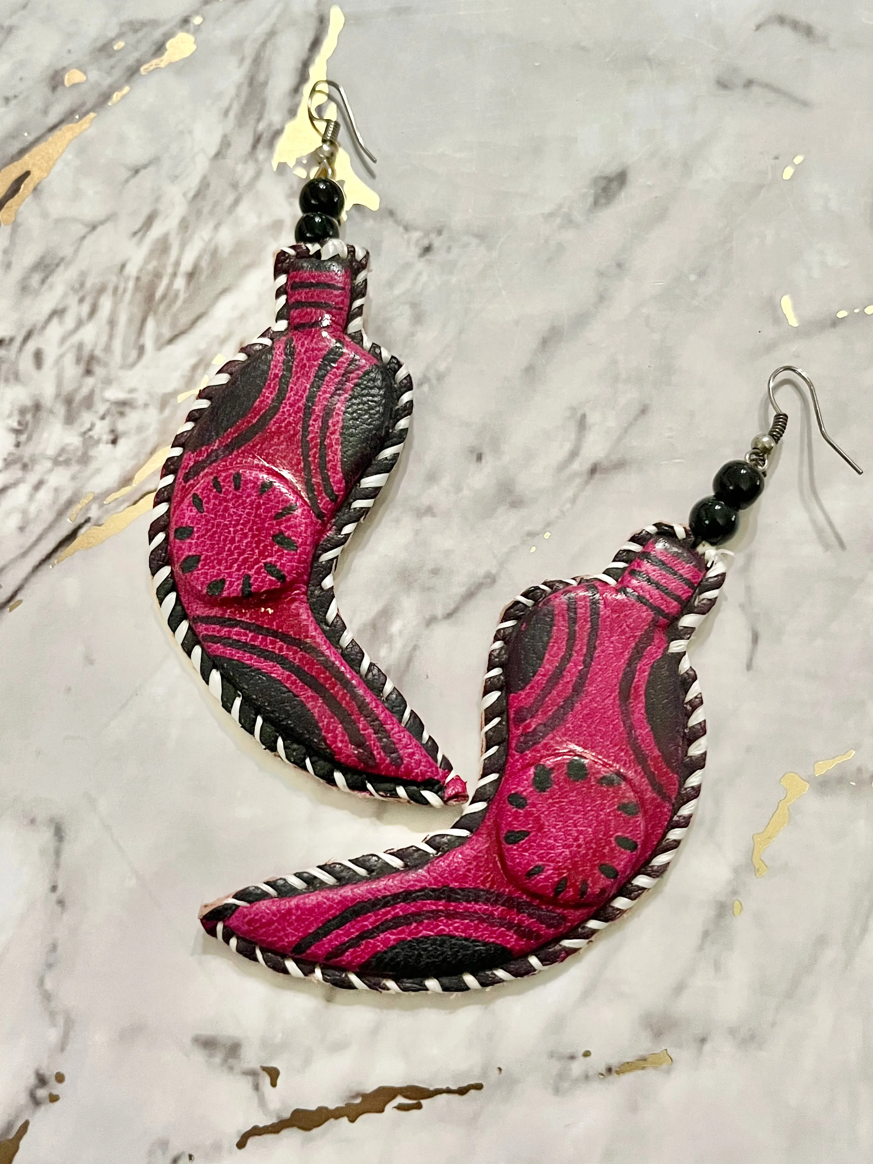Swai Leather Earrings