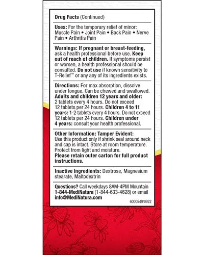 T-Relief Extra Strength Pain Relief Tabs