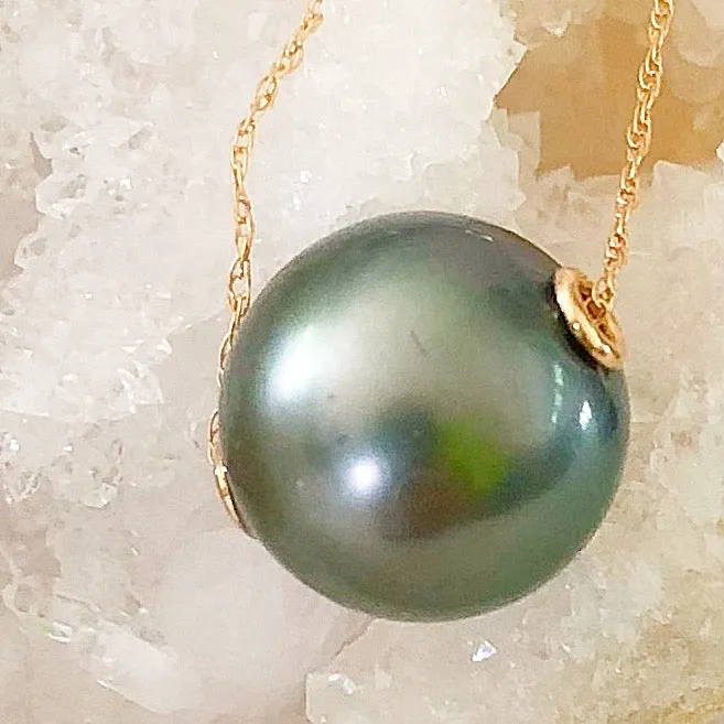 Tahitian Floating Pearl Necklace #4