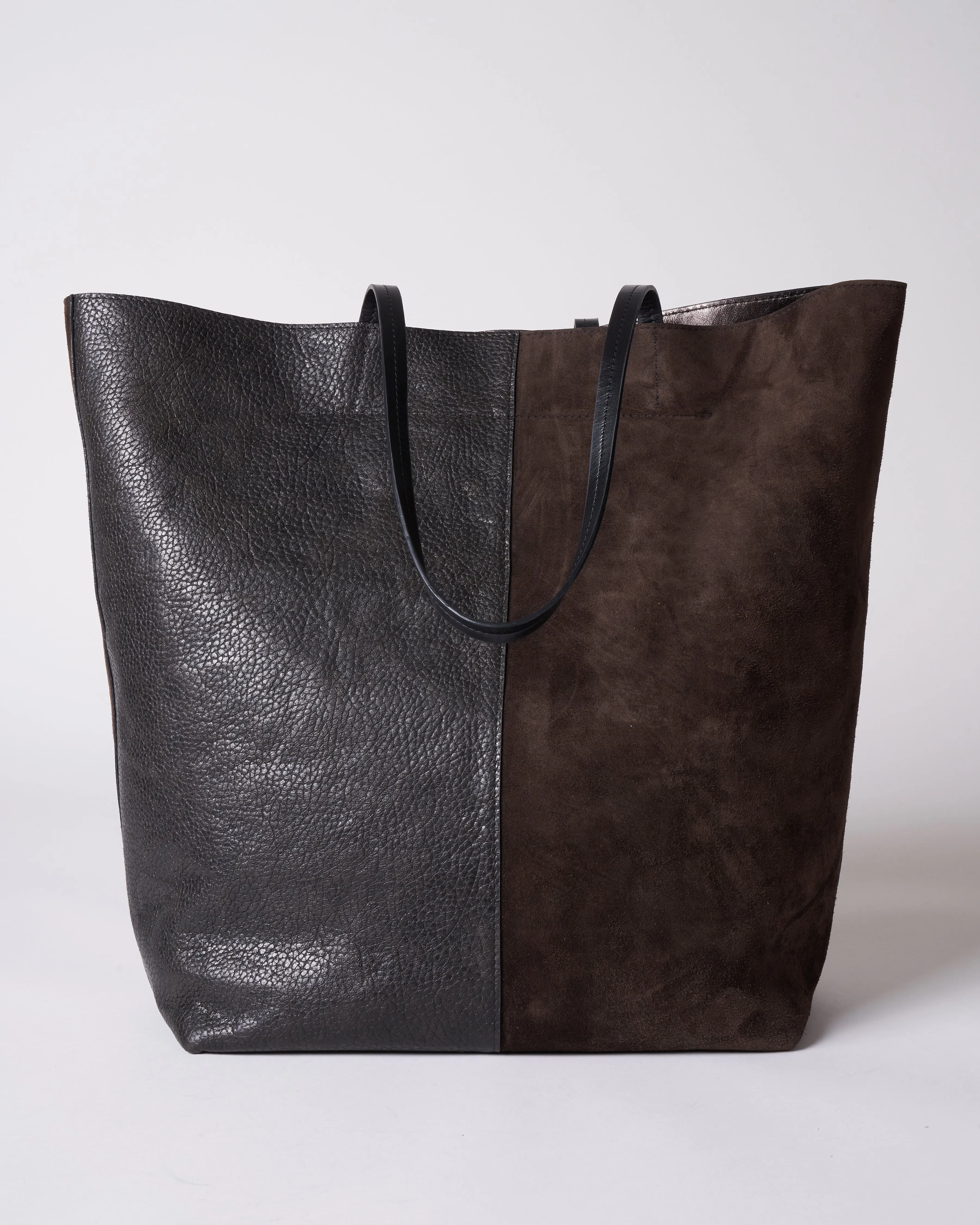 tall essential tote - 2 tone sable