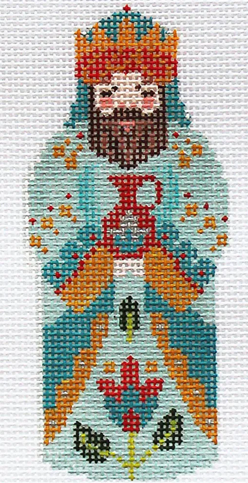 Teal Nativity - 10 piece w/ Creche