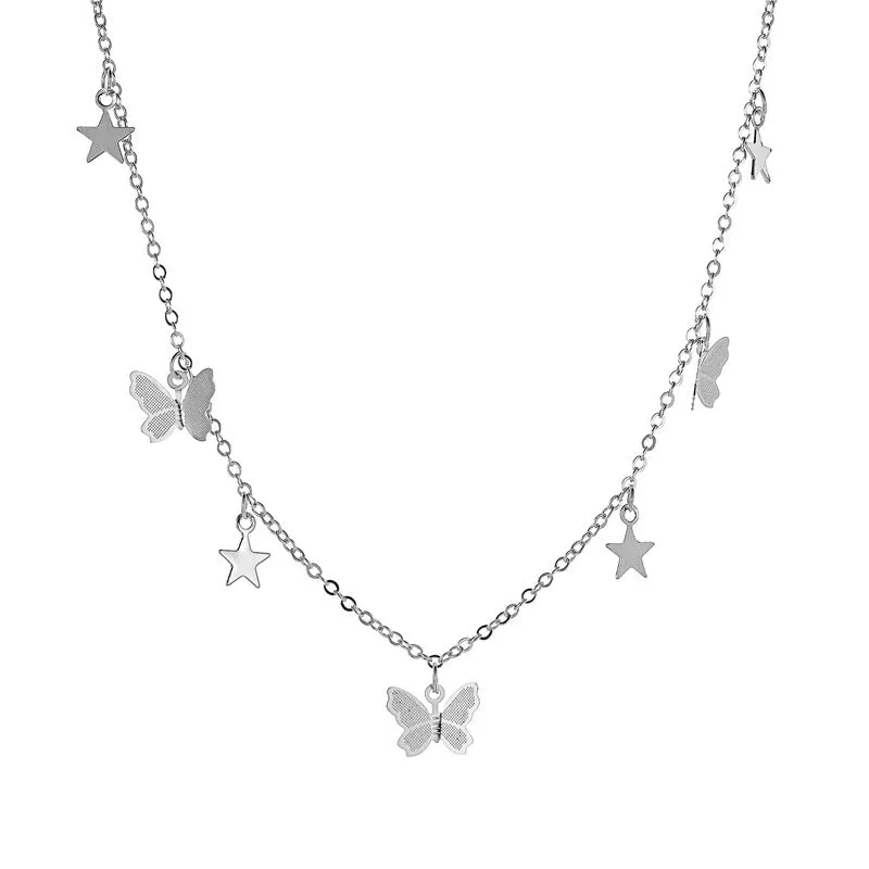 Temperament Simple Butterfly Necklace