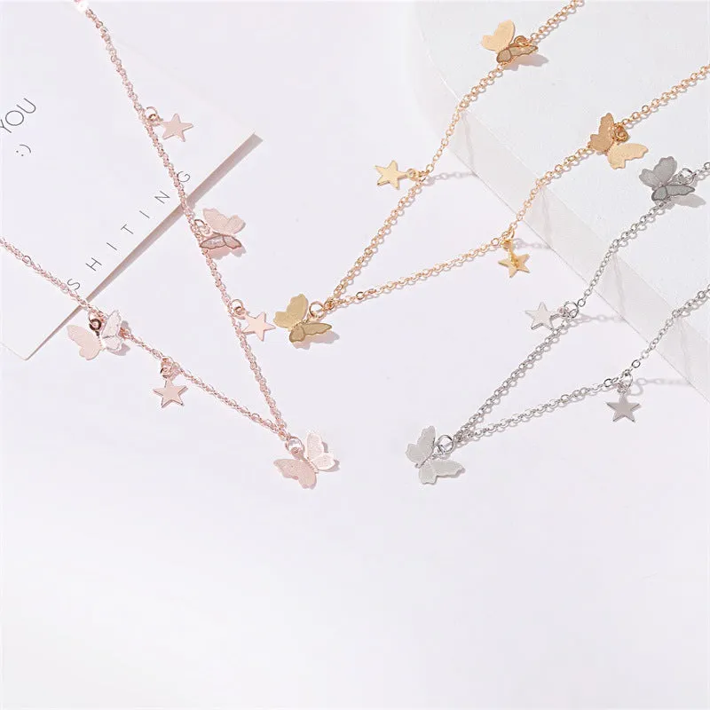 Temperament Simple Butterfly Necklace