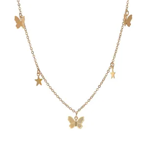 Temperament Simple Butterfly Necklace