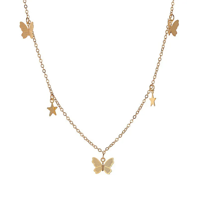 Temperament Simple Butterfly Necklace