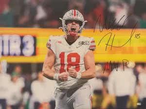 The Ohio State University Will Howard Hand Signed Autographed Canvas with SWAU COA