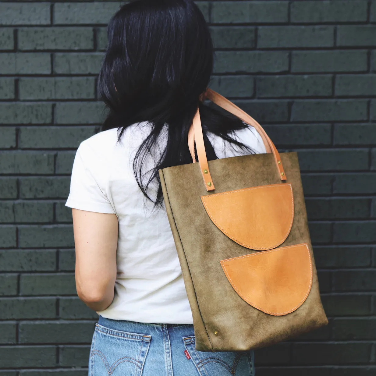the original tote, geometric accents