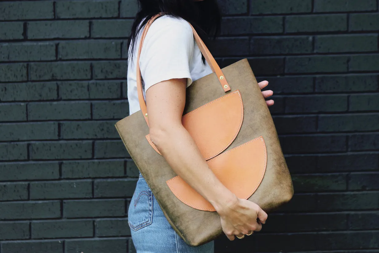 the original tote, geometric accents