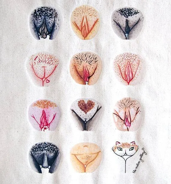 The Vulva Gallery | tote bag | Vulva Diversity I