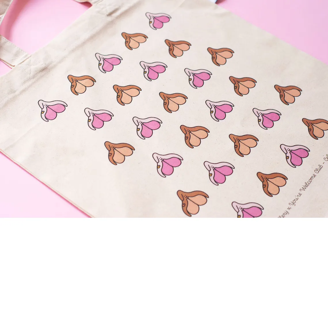 The Vulva Gallery | you're welcome club | tote bag| happy clits