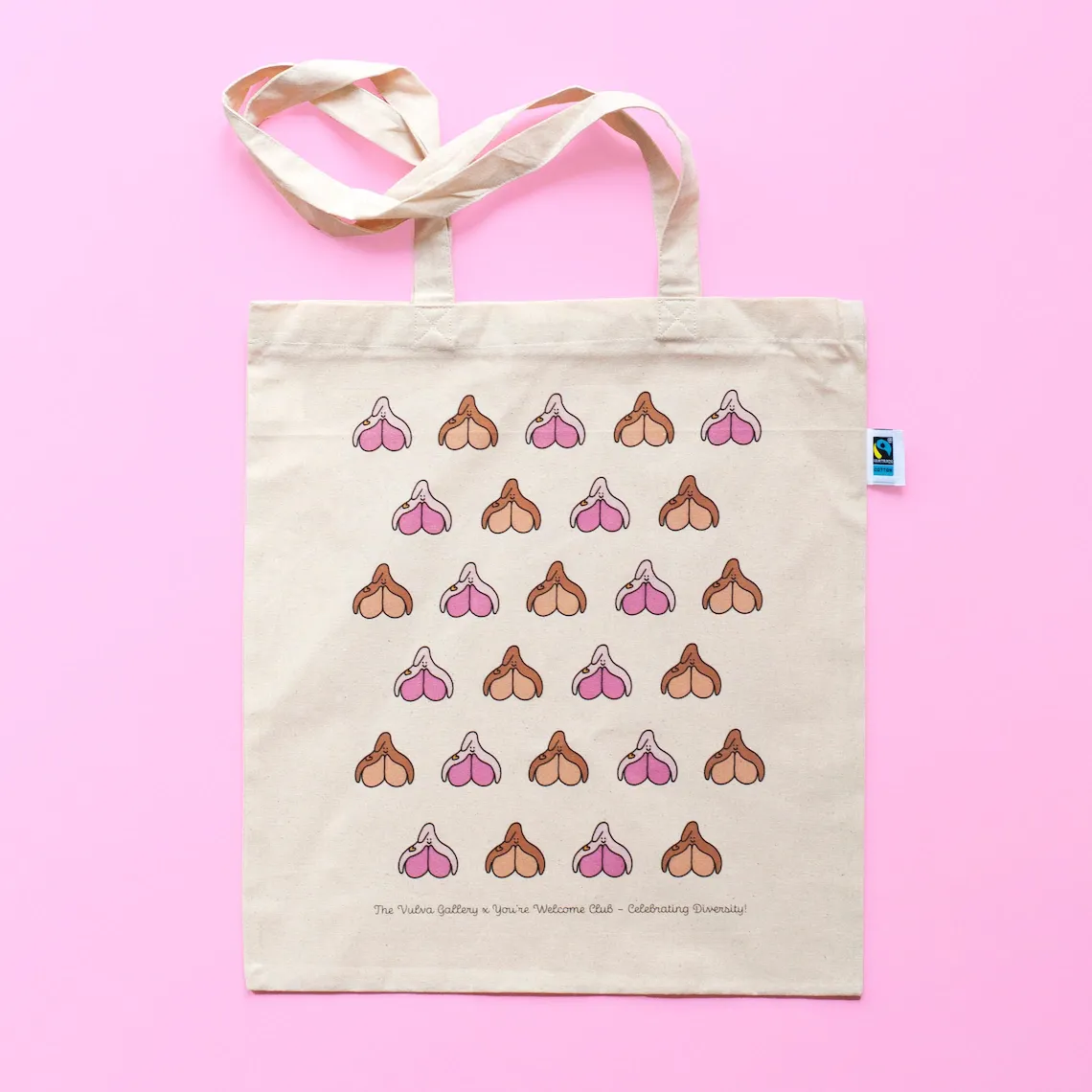The Vulva Gallery | you're welcome club | tote bag| happy clits