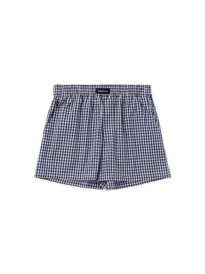 Three-Pocket Boxers Navy Gingham