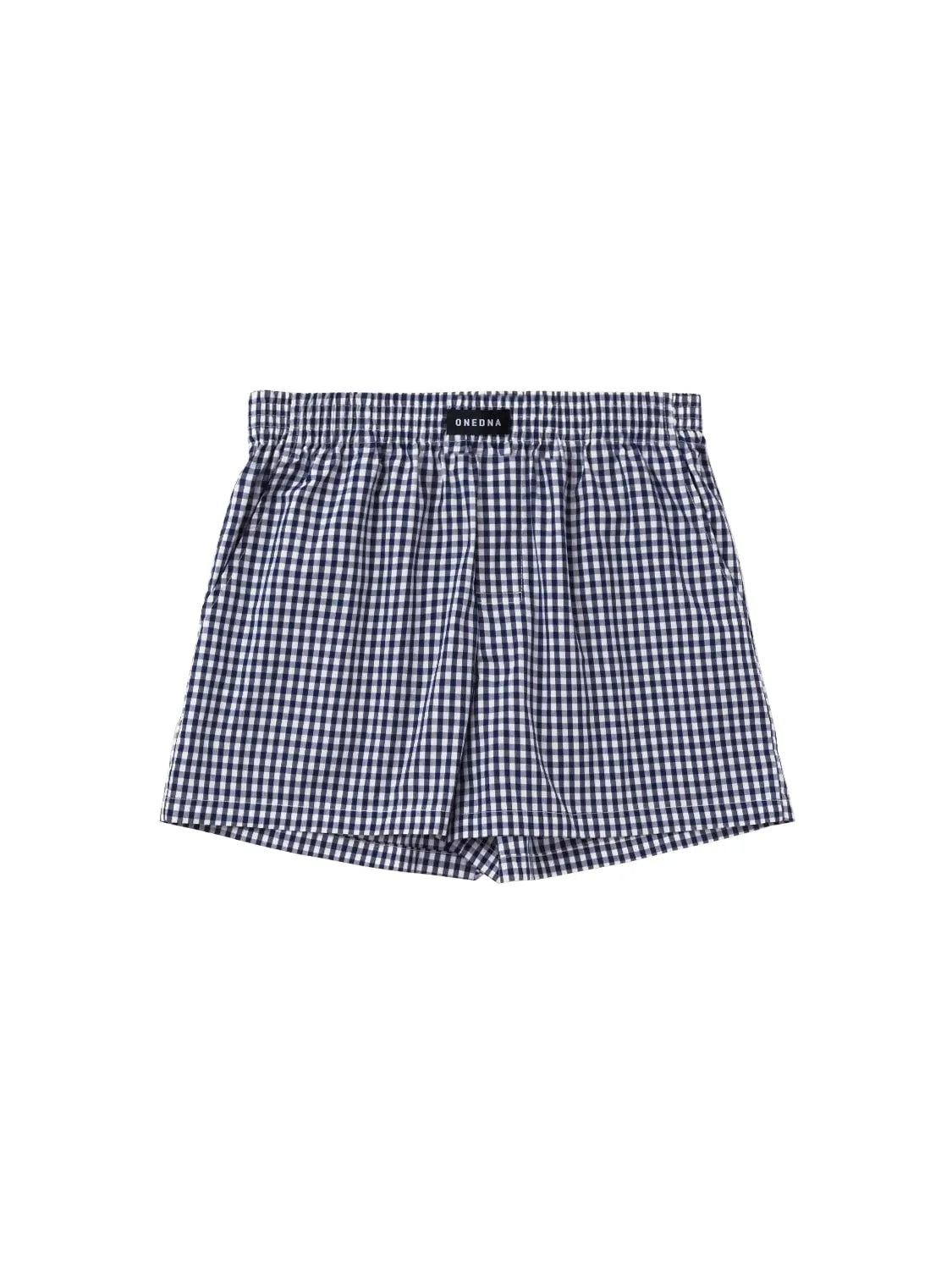 Three-Pocket Boxers Navy Gingham