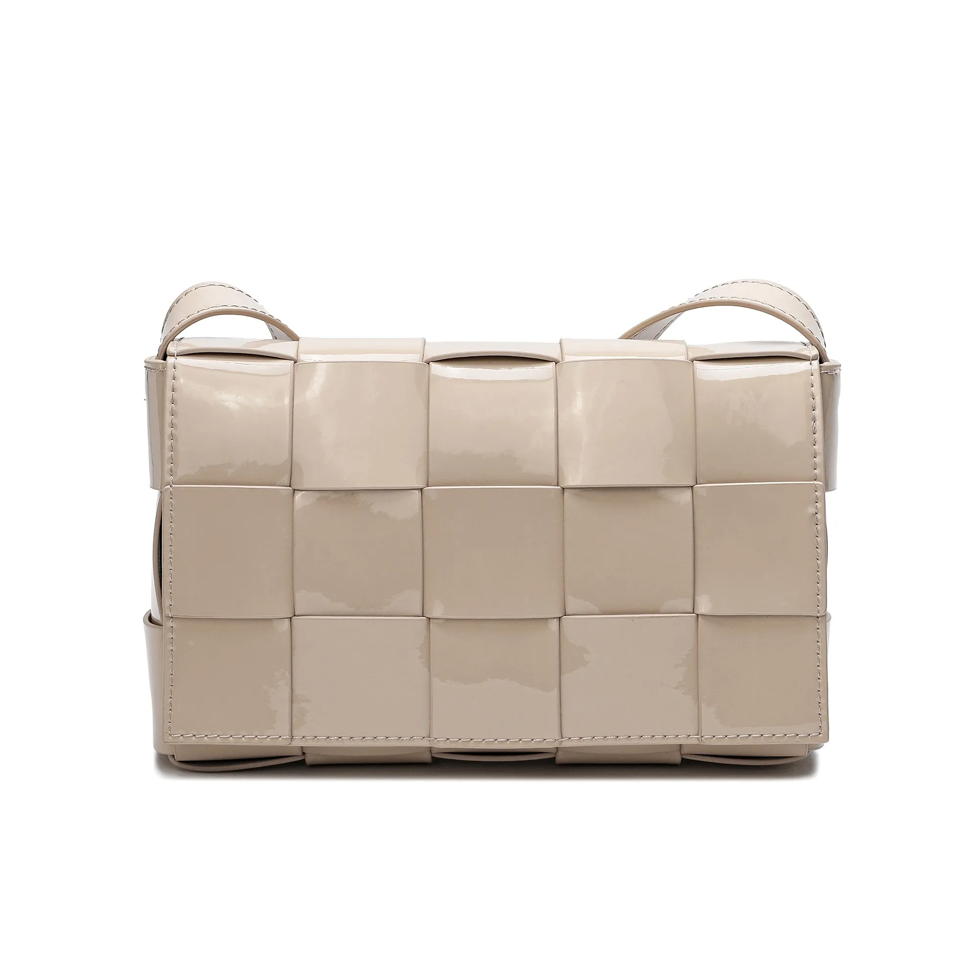 Tiffany & Fred Patent Leather Woven Crossbody