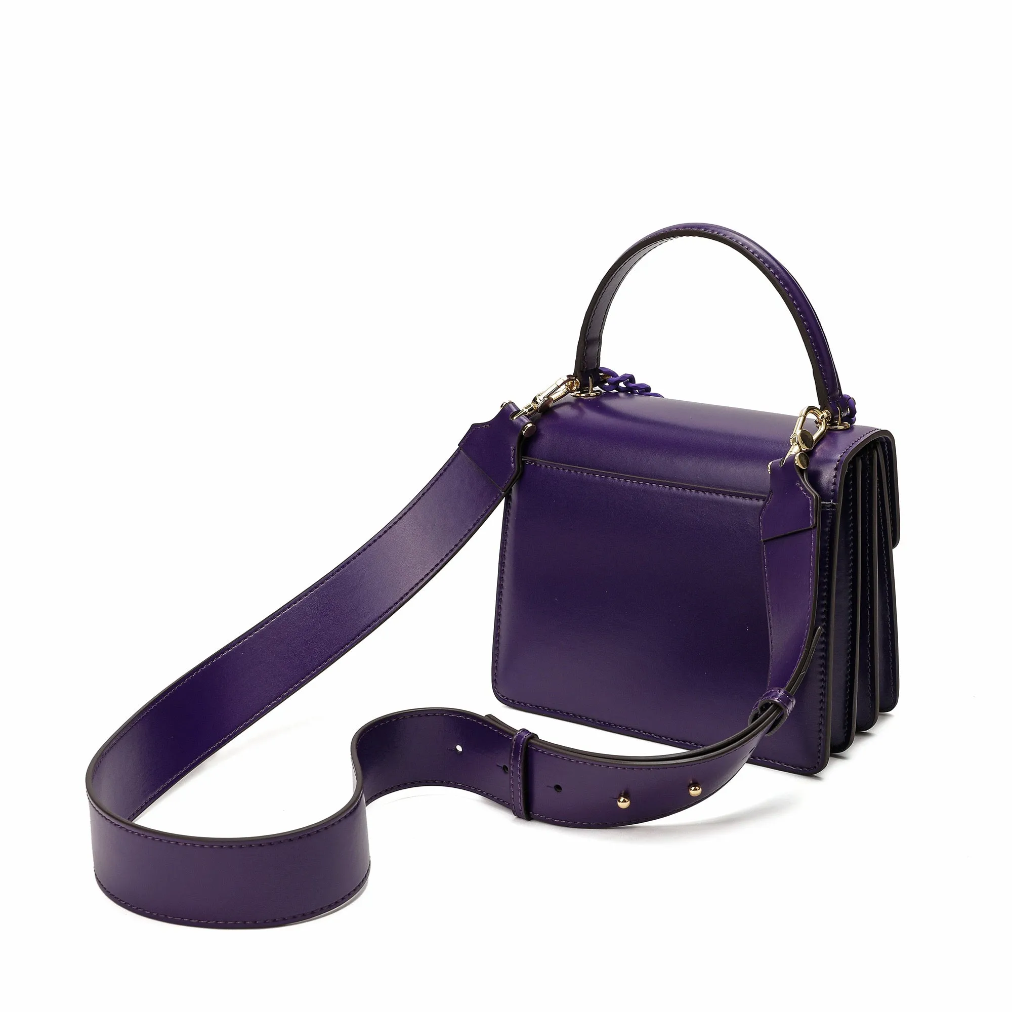Tiffany & Fred Smooth Leather Top-Handle Crossbody