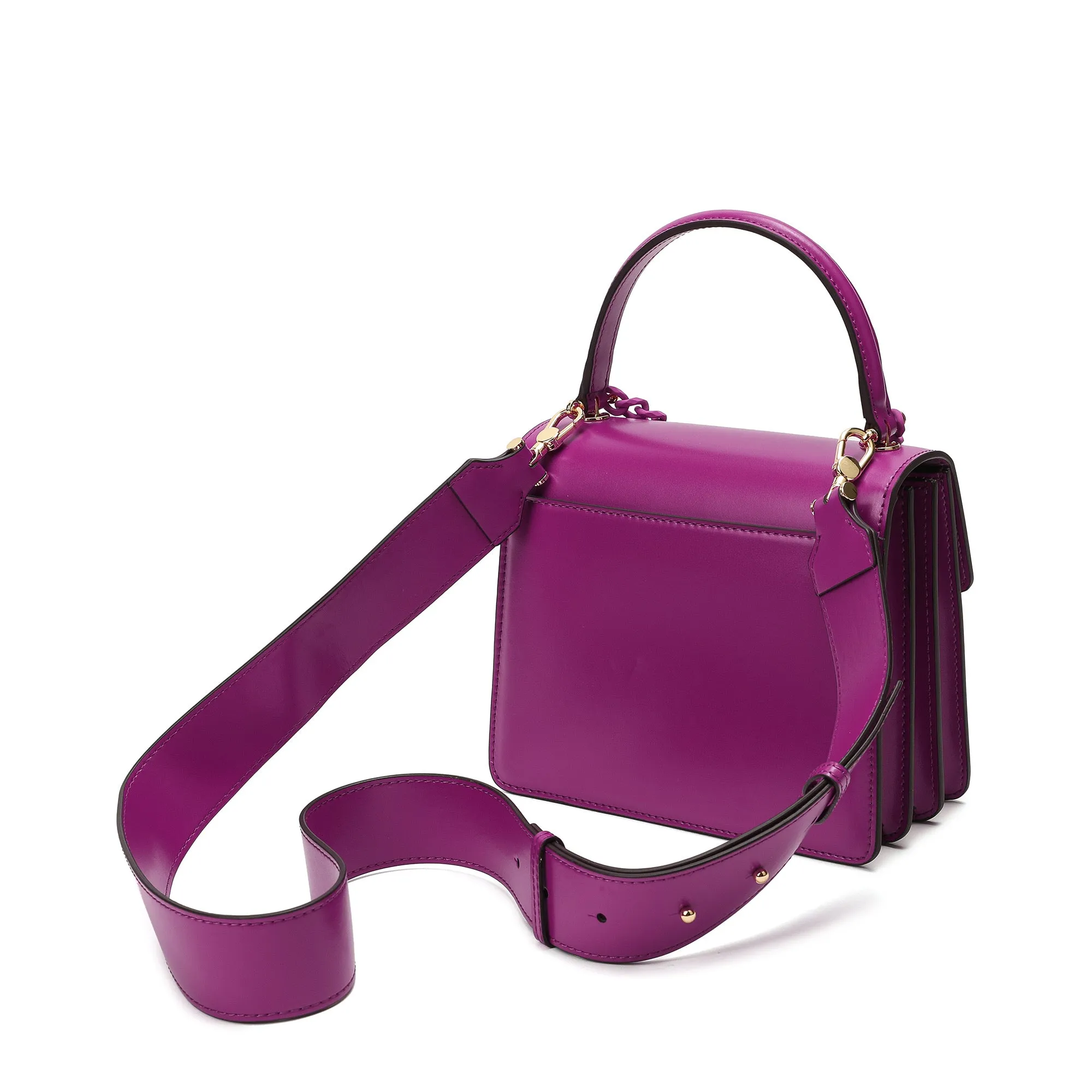Tiffany & Fred Smooth Leather Top-Handle Crossbody