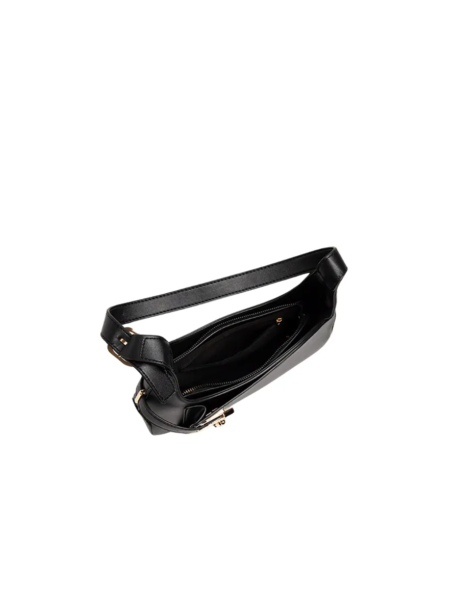 Timeless Black Zipper Shoulder Tote for Women