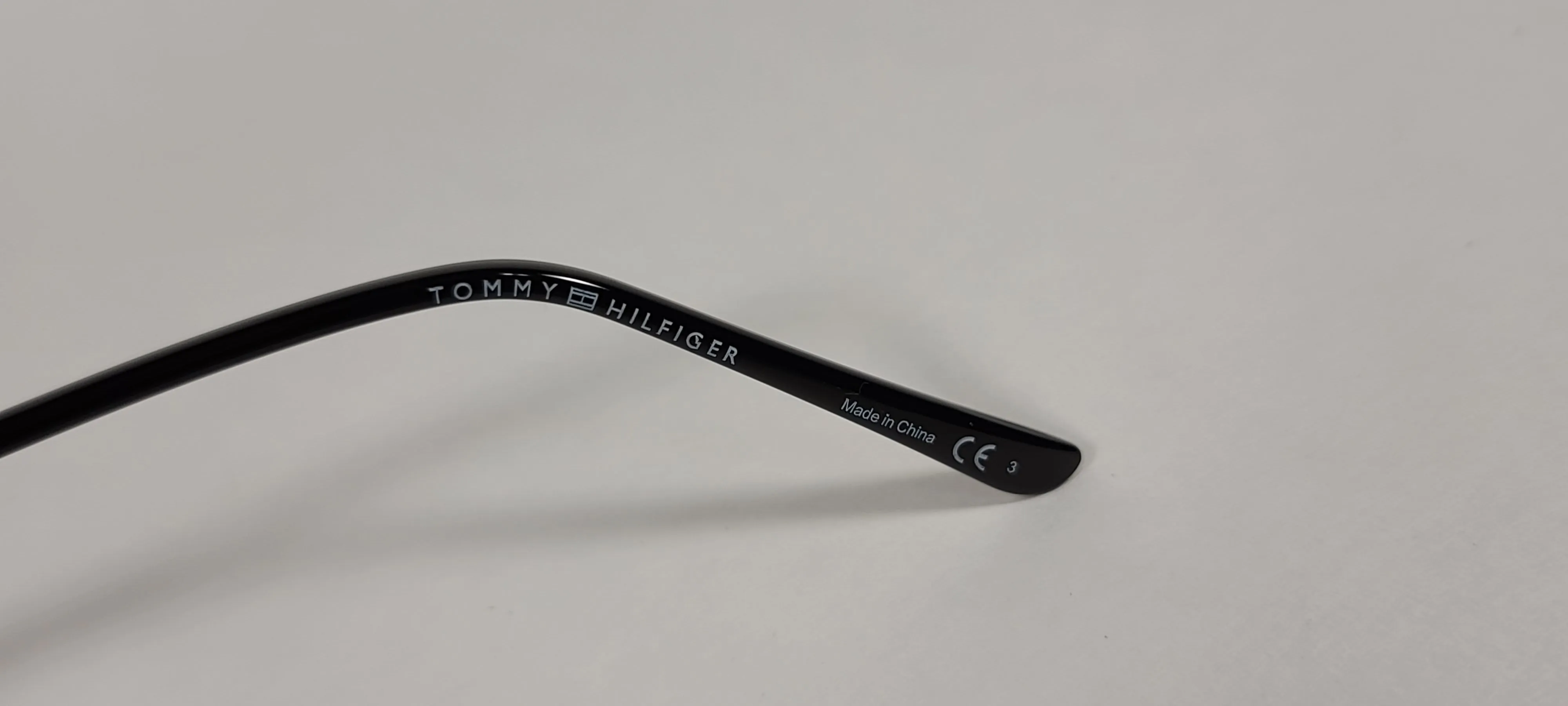 Tommy Hilfiger Mystique Sunglasses Shiny Black And Silver Frame Blue Mirror Lens MYSTIQUE WP OL510