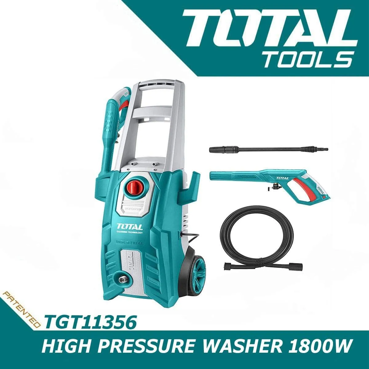 Total High Pressure Washer 1800W 150Bar - TGT11356