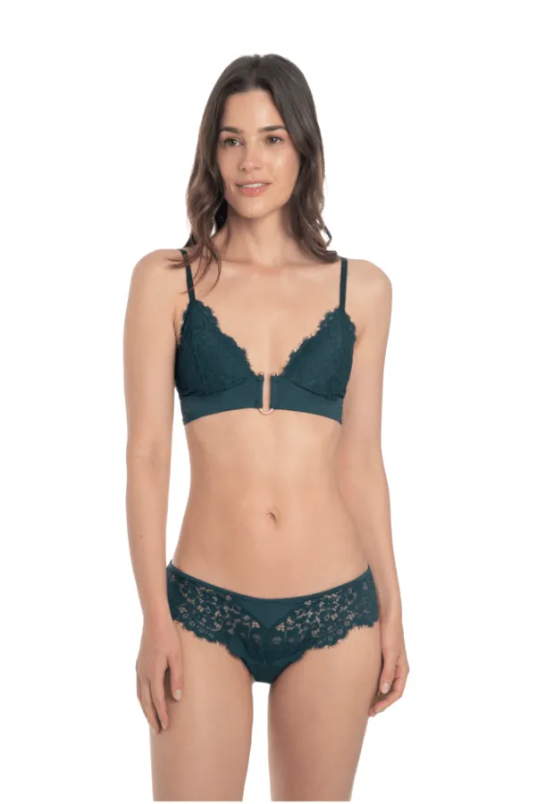 Tourmaline Bloom Panty - Teal