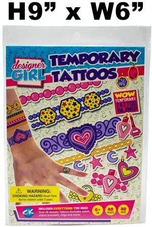 Toys $1.69 - Designer Girl Temporary Tattoos