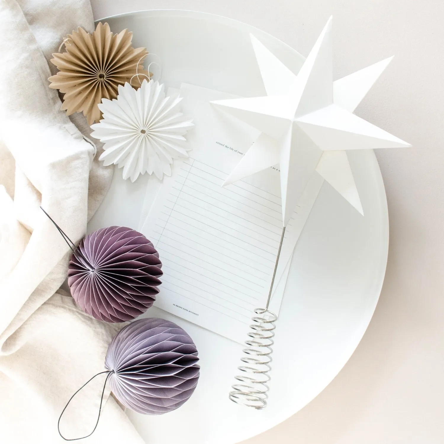 Tree Topper / 3D Star - Off White
