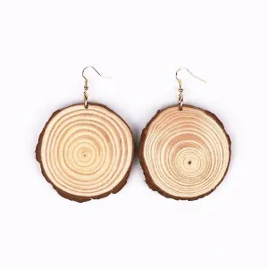 Trendy African Wood Earrings