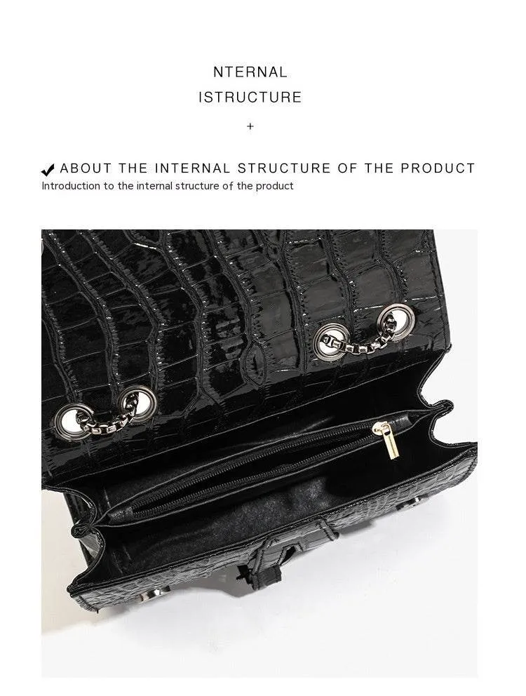 Trendy Crossbody Chain Small Square Bag For Women