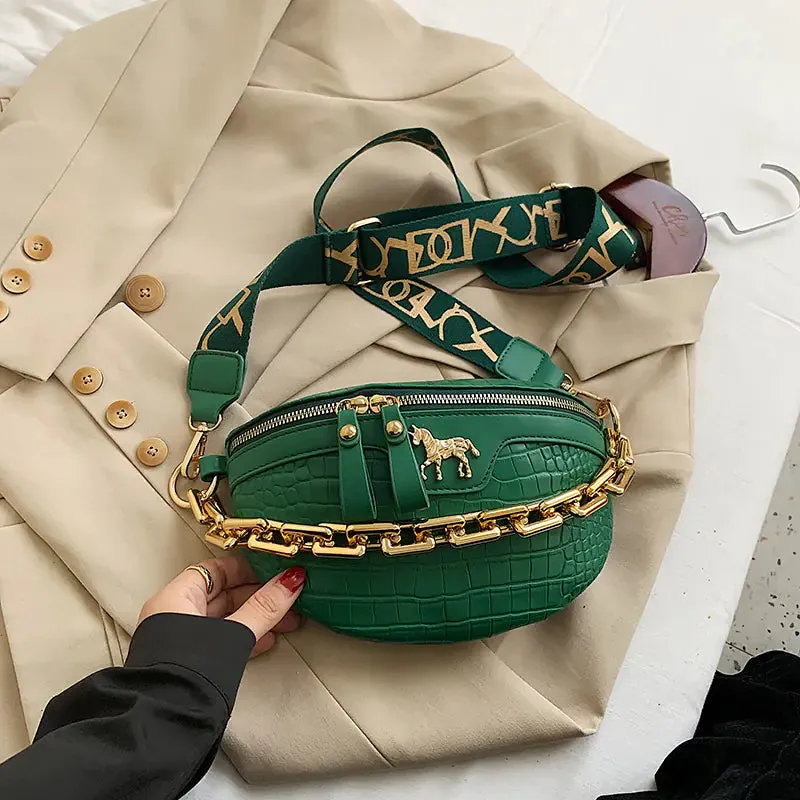 Trendy Women's Crossbody Bag with Chain Strap (2020)