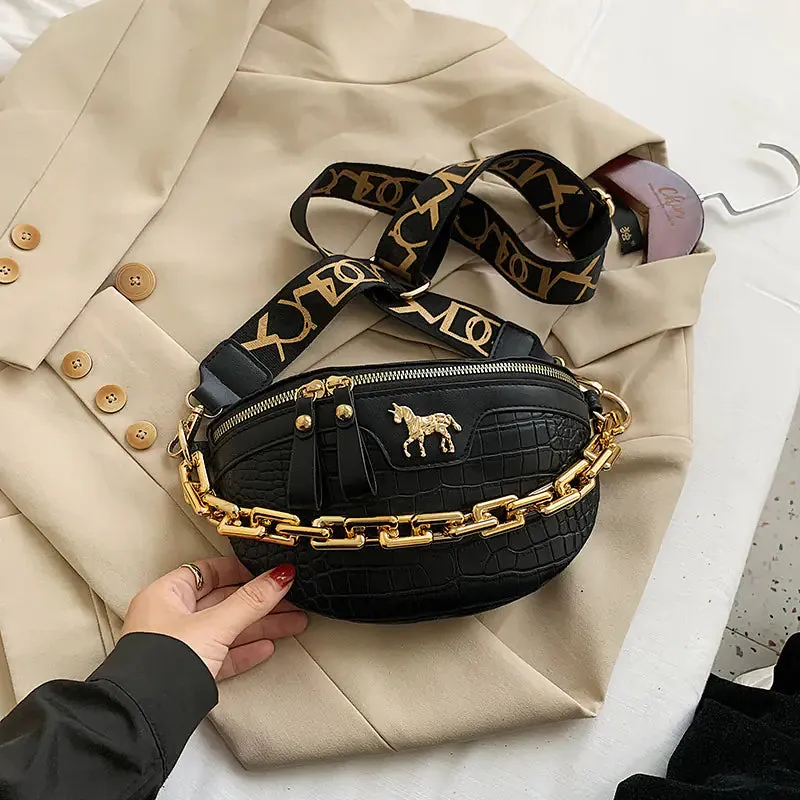 Trendy Women's Crossbody Bag with Chain Strap (2020)
