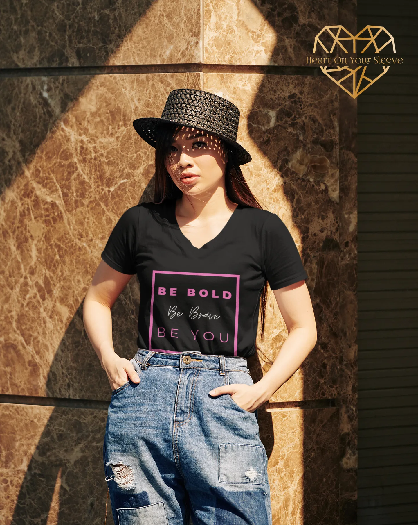 Triple B Blk - Ladies' V-Neck T-Shirt