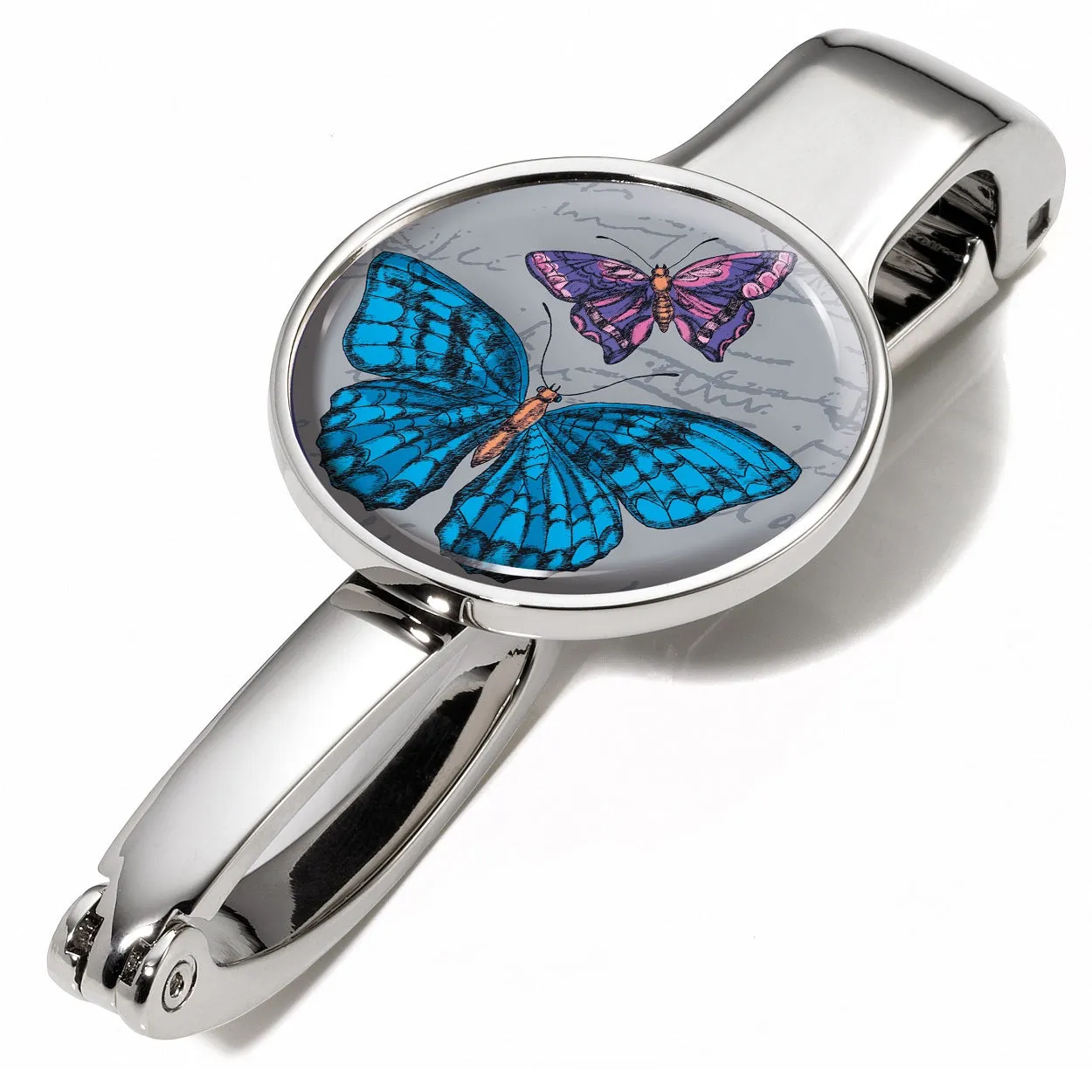 TROIKA Handbag Holder with Bag Clip – Vintage Butterflies