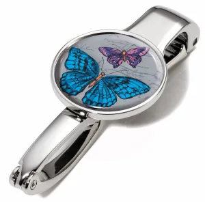 TROIKA Handbag Holder with Bag Clip – Vintage Butterflies