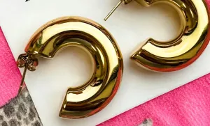 Tube Hoop Earrings