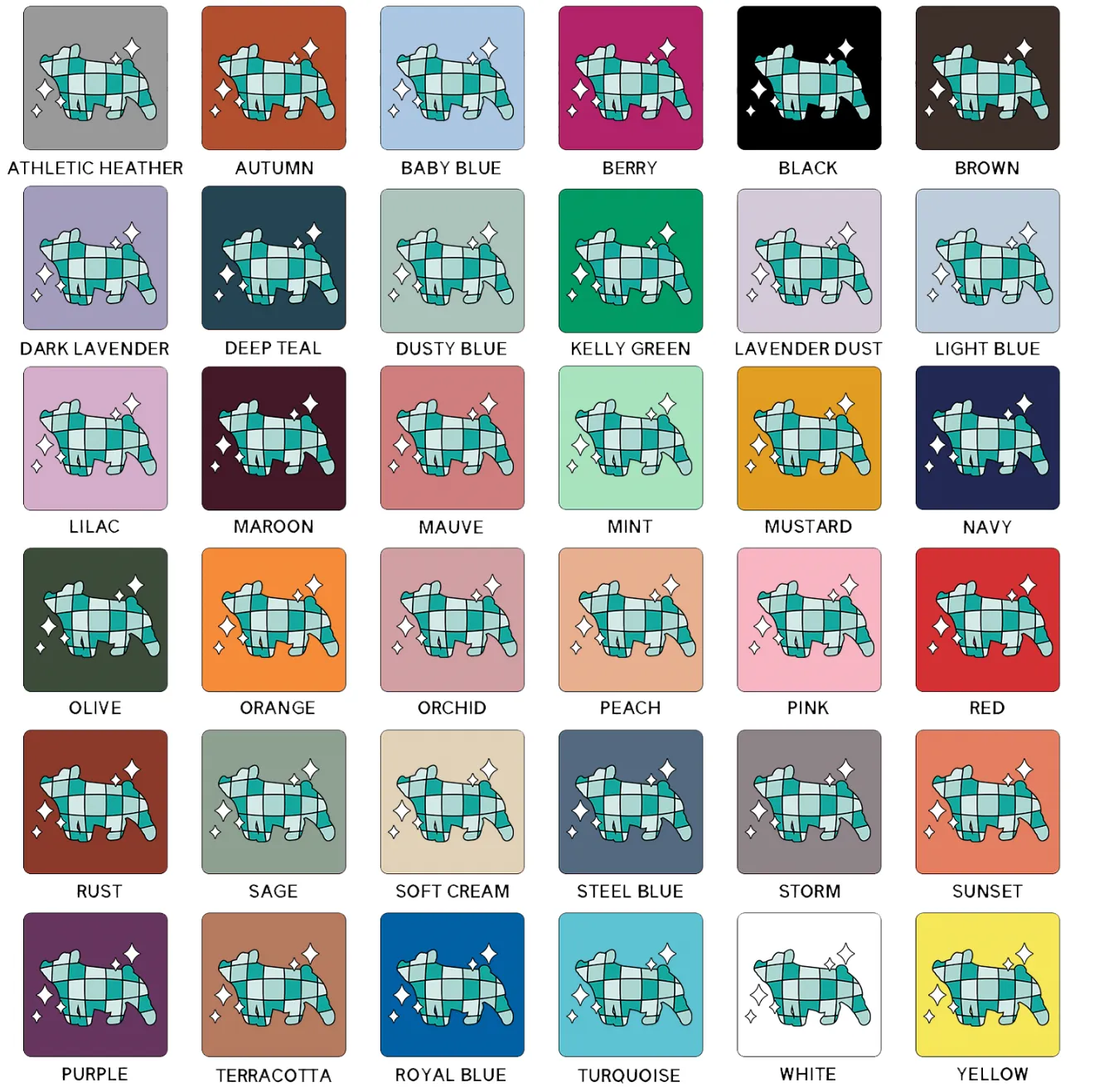 Turquoise Disco Pig T-Shirt (XS-4XL) - Multiple Colors!