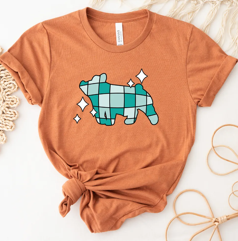Turquoise Disco Pig T-Shirt (XS-4XL) - Multiple Colors!