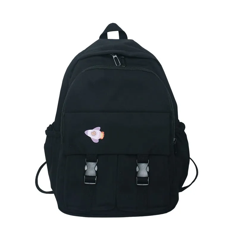 ULZZANG PURE COLOR SIMPLE BACKPACK UB2607
