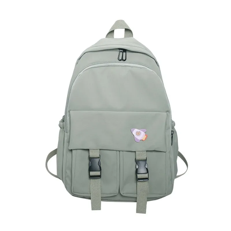 ULZZANG PURE COLOR SIMPLE BACKPACK UB2607