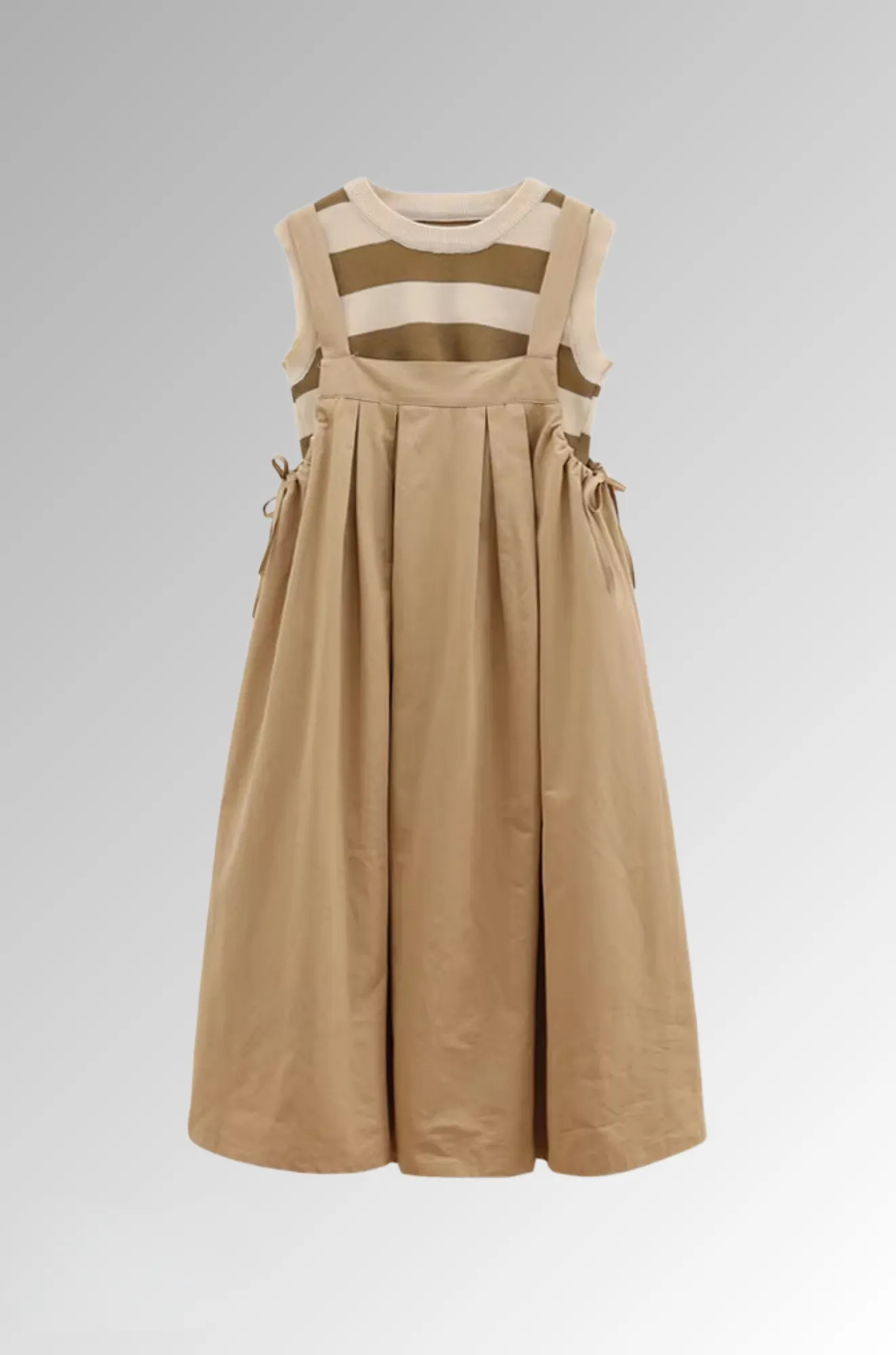 Urban Sunset Dress - Maxi with Striped Top for Woman