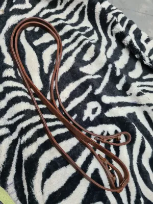 Used pony size brown leather reins FREE POSTAGE☆