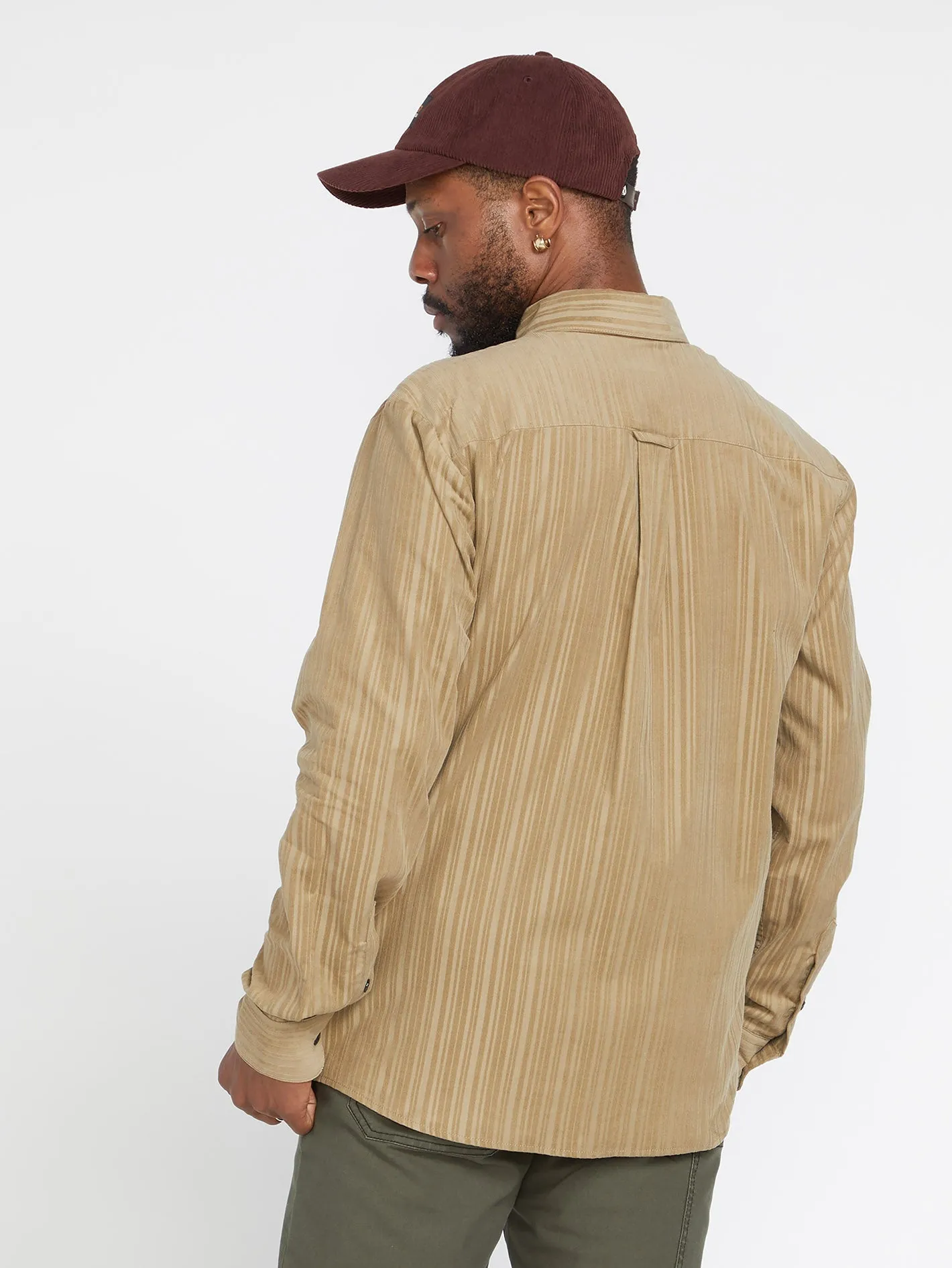 V Ent Fat Tony Gewebtes Hemd - KHAKI